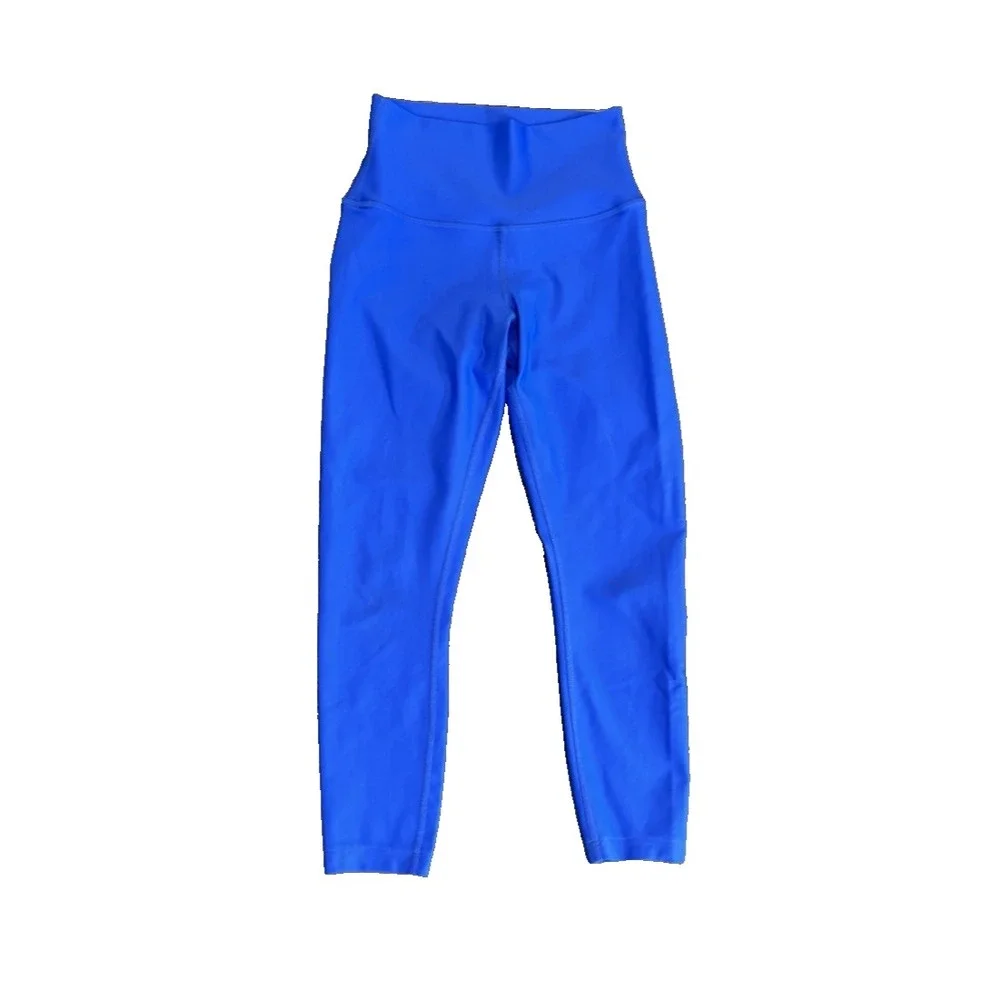 Alo Yoga High Waist Airbrush 7/8 Leggings Vibrant Blue Womens Size XS Active
